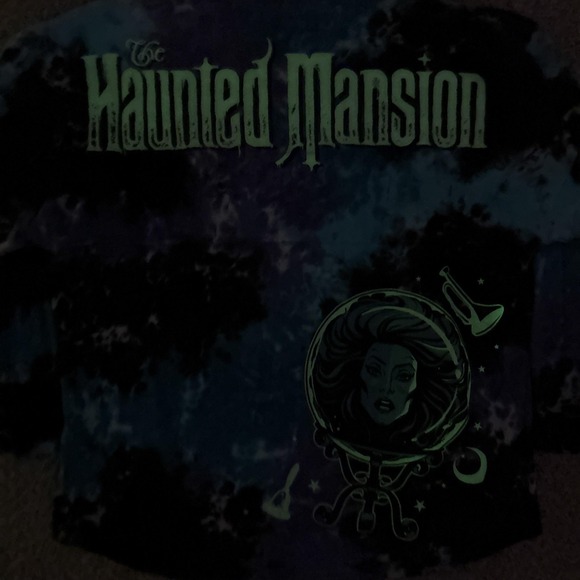 Disney Haunted Mansion Spirit Jersey Shirt Womens XL Tie Dye Glow Dark Top - Picture 9 of 12